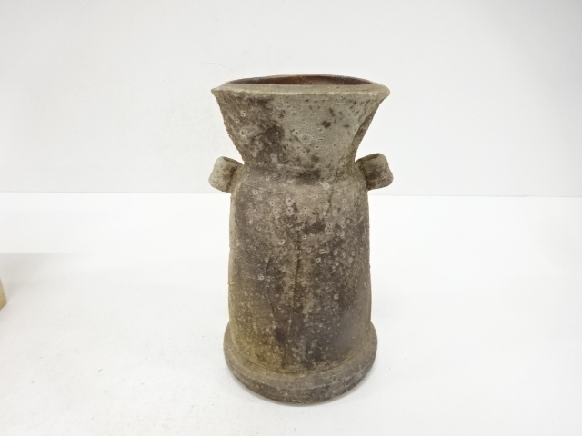  備前焼　清水賢司造　花入